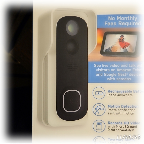 Feit Electric Smart Wired Smart Video Doorbell in White - Picture 8 of 9